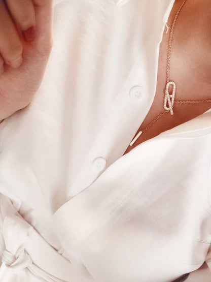 [Angela Jewellery]HM FIRE PIG NOSE NECKLACE TRENDY STREET