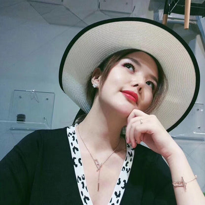 [Angela Jewellery]HM NECKLACE PLATINUM ROSE GOLD DIAMOND