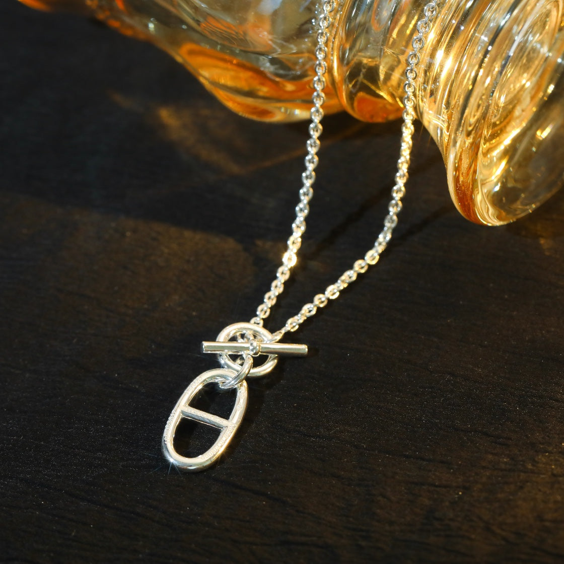 [Angela Jewellery]HM CHAINE D'ANCRE PENDANT NECKLACE STERLING SILVER