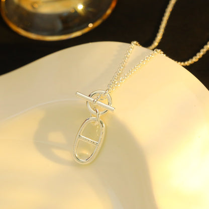 [Angela Jewellery]HM CHAINE D'ANCRE PENDANT NECKLACE STERLING SILVER