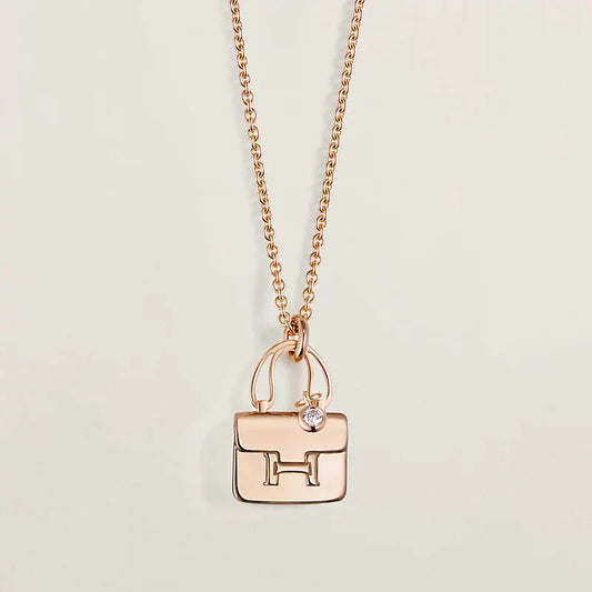 [Angela Jewellery]AMULETTE PEDANT ROSE GOLD NECKLACE