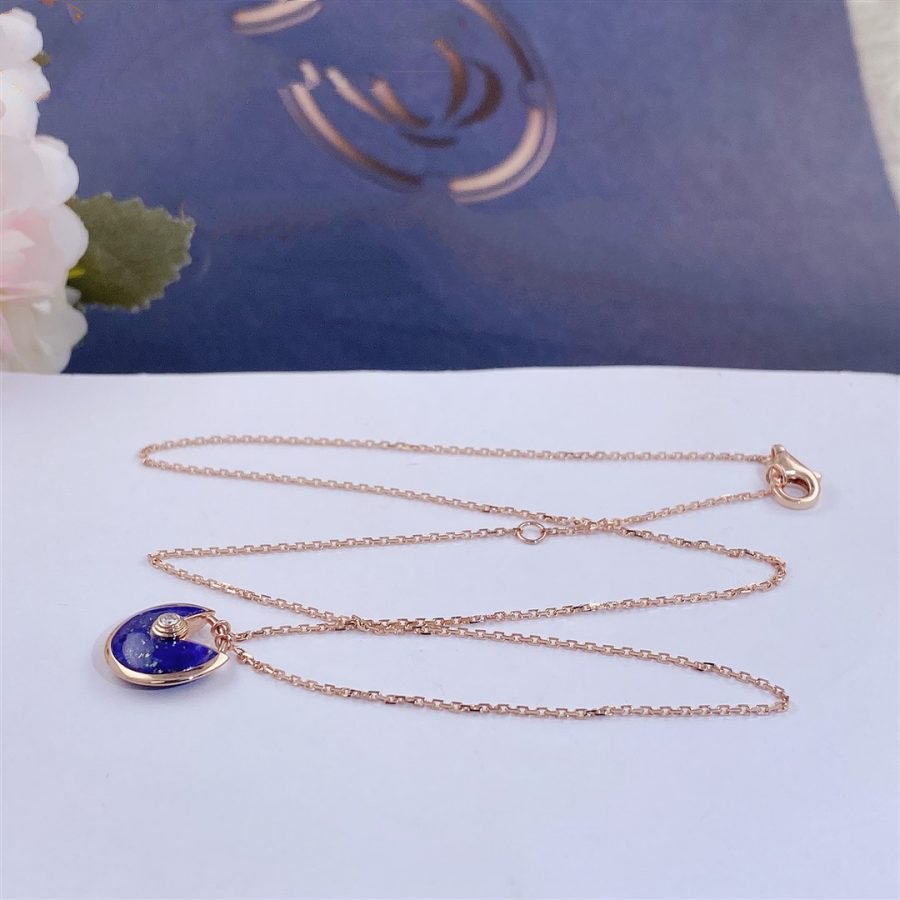 [Angela Jewellery]AMULETTE ROSE GOLD AGATE NECKLACE