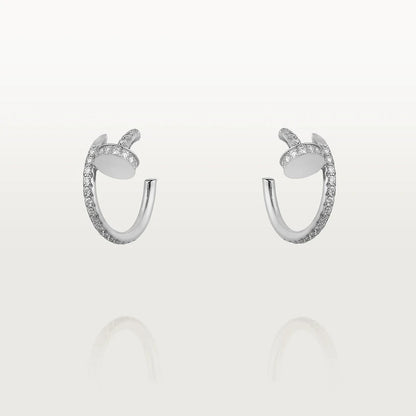 [Angela Jewellery]JUSTE EARRINGS 12.75MM SILVER DIAMOND