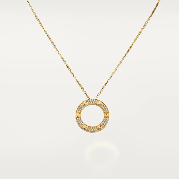 [Angela Jewellery]LOVE NECKLACE ADJUSTABLE ROSE GOLD