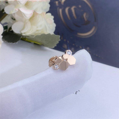 [Angela Jewellery]BEE LOVE PINK GOLD DIAMOND EARRINGS
