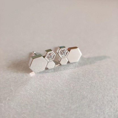 [Angela Jewellery]BEE LOVE SILVER DIAMOND EARRINGS