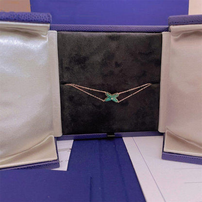 [Angela Jewellery]JEUX BRACELET MALACHITE PINK GOLD 1 DIAMOND