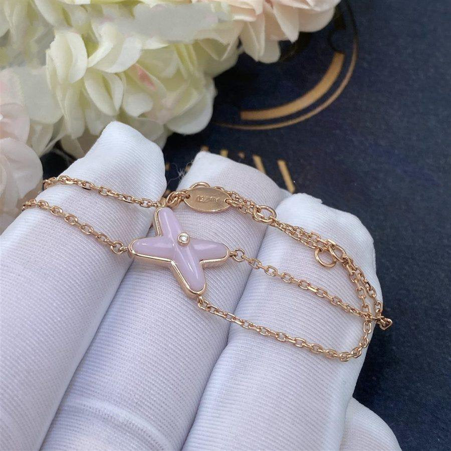 [Angela Jewellery]JEUX BRACELET PINK MOP PINK GOLD 1 DIAMOND