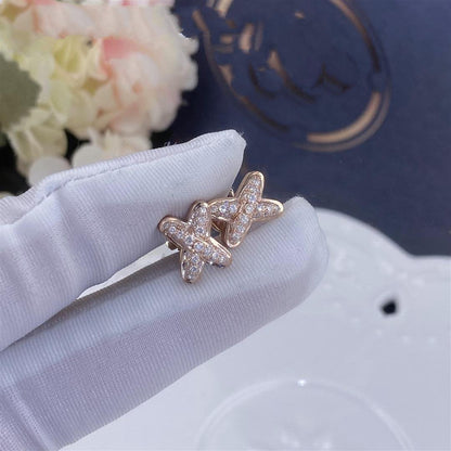 [Angela Jewellery]JEUX DE PINK GOLD DIAMOND EARRINGS