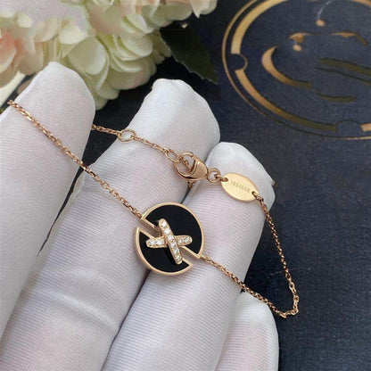 [Angela Jewellery]JEUX DE BRACELET ONYX PINK GOLD DIAMOND