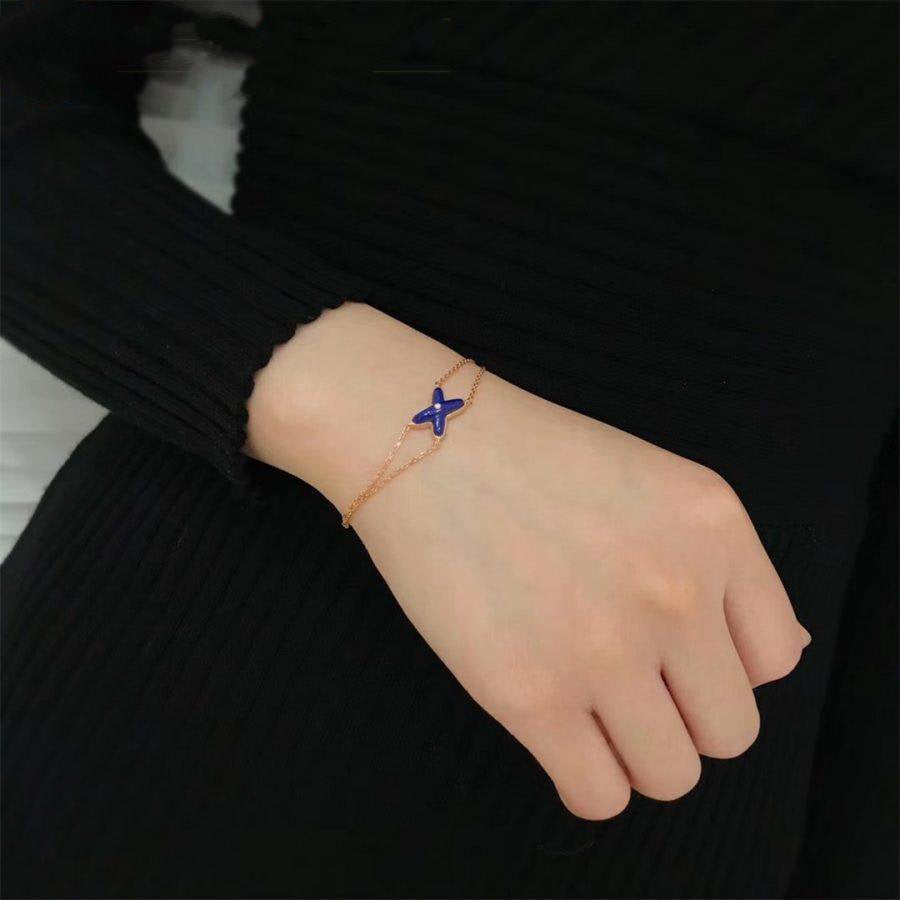 [Angela Jewellery]Hollow Design Four-Leaf Clover Flower Shape Ring