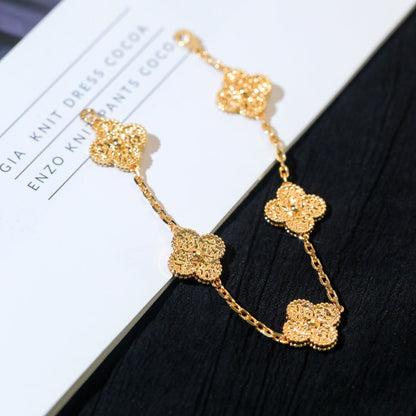 [Angela Jewellery]CLOVER 5 MOTIFS BRONZING BRACELET