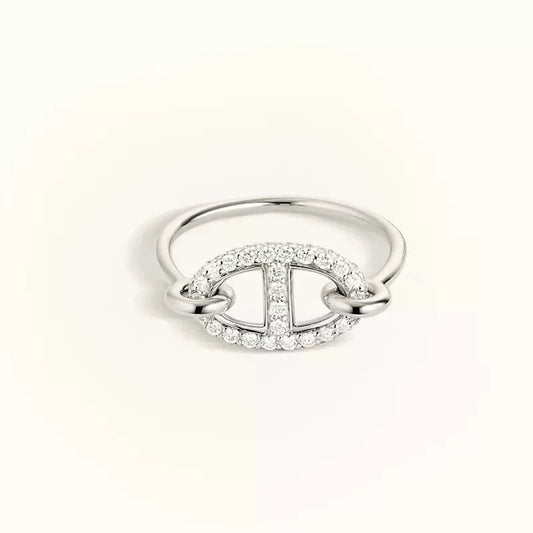 [Angela Jewellery]RONDE SMALL SILVER DIAMOND RING
