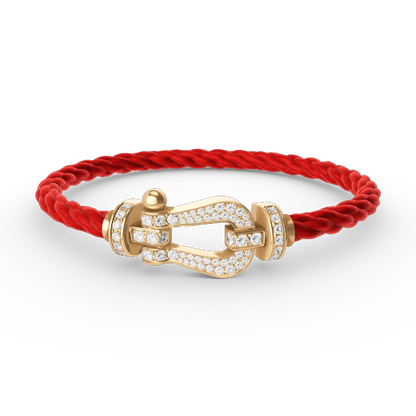 [Angela Jewellery]FORCE LARGE HORSESHOE FULL DIAMOND BRACELET GOLD