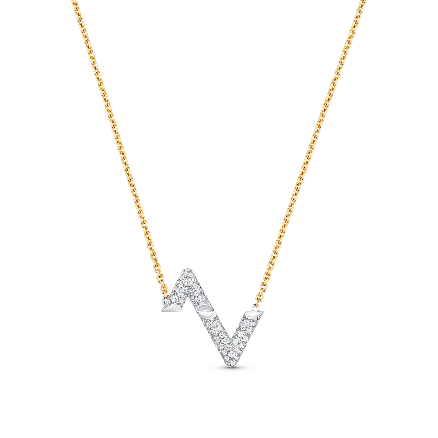 [Angela Jewellery]VOLT SILVER DIAMOND PEDANT NECKLACE