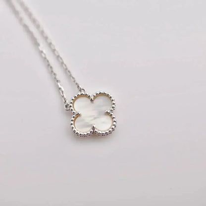 [Angela Jewellery]CLOVER  15MM WHITE MOTHER-OF-PEARL SILVER