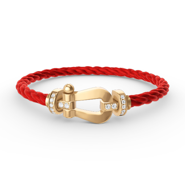 [Angela Jewellery]FORCE LARGE HORSESHOE HALF DIAMOND BRACELET GOLD