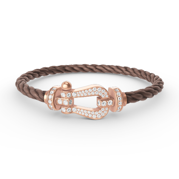 [Angela Jewellery]FORCE LARGE HORSESHOE FULL DIAMOND BRACELET ROSE GOLD