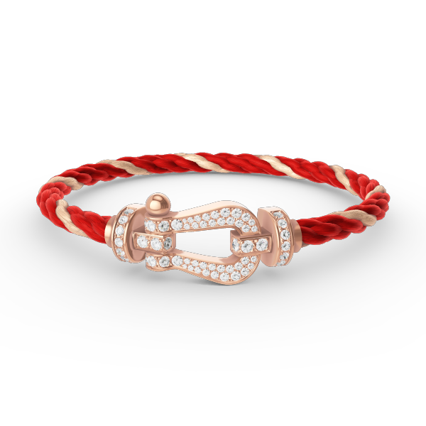 [Angela Jewellery]FORCE LARGE HORSESHOE FULL DIAMOND BRACELET ROSE GOLD