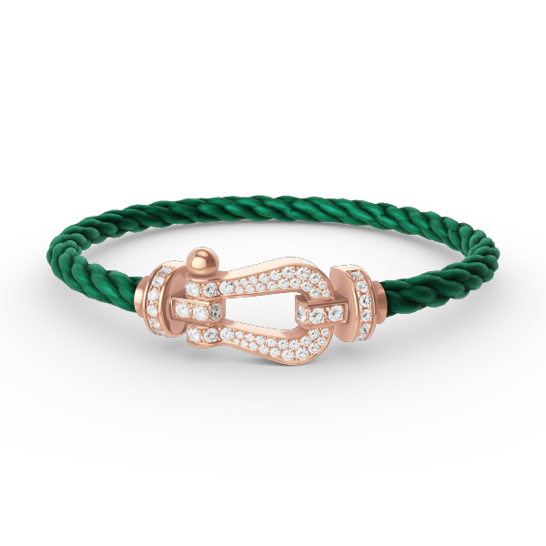 [Angela Jewellery]FORCE LARGE HORSESHOE FULL DIAMOND BRACELET ROSE GOLD