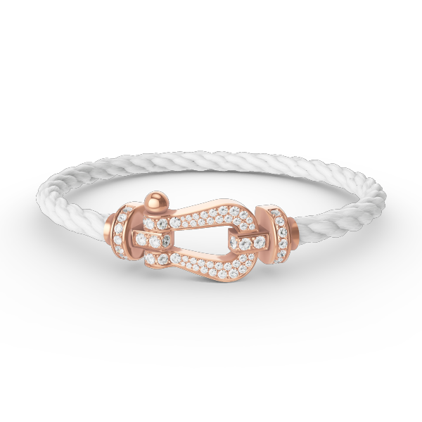 [Angela Jewellery]FORCE LARGE HORSESHOE FULL DIAMOND BRACELET ROSE GOLD
