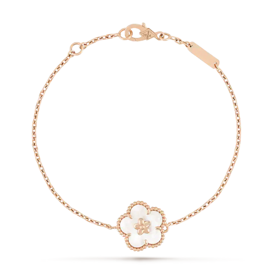 [Angela Jewellery]LUCKY WHITE MOP PLUM BLOSSOM  BRACELET