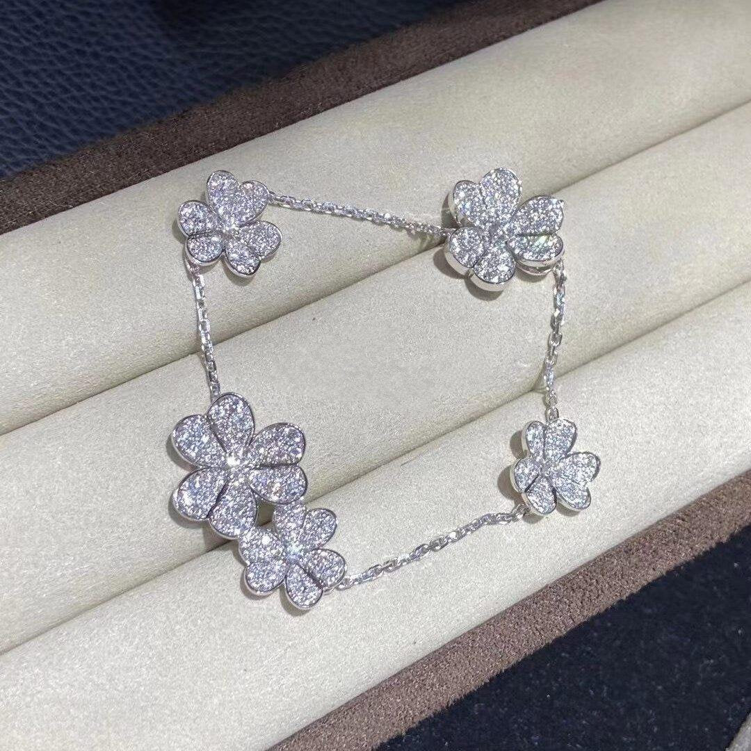 [Angela Jewellery]FRIVOLE SILVER 5 FLOWERS BRACELET