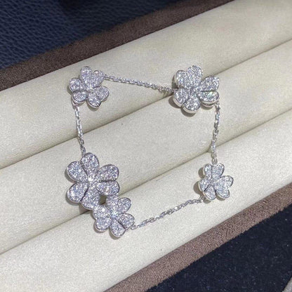 [Angela Jewellery]FRIVOLE SILVER 5 FLOWERS BRACELET