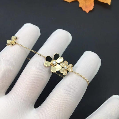 [Angela Jewellery]FRIVOLE GOLD 5 FLOWERS BRACELET
