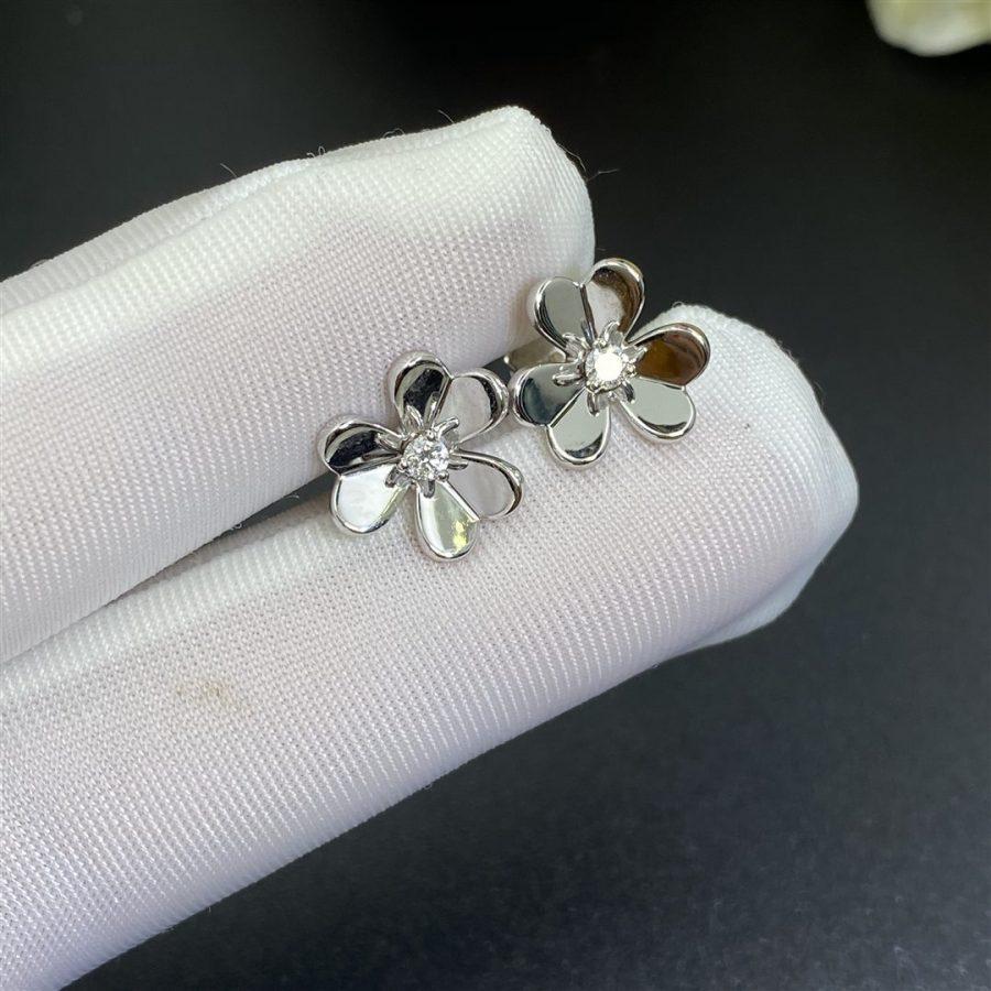 [Angela Jewellery]FRIVOLE MINI SILVER FLOWER EARRINGS