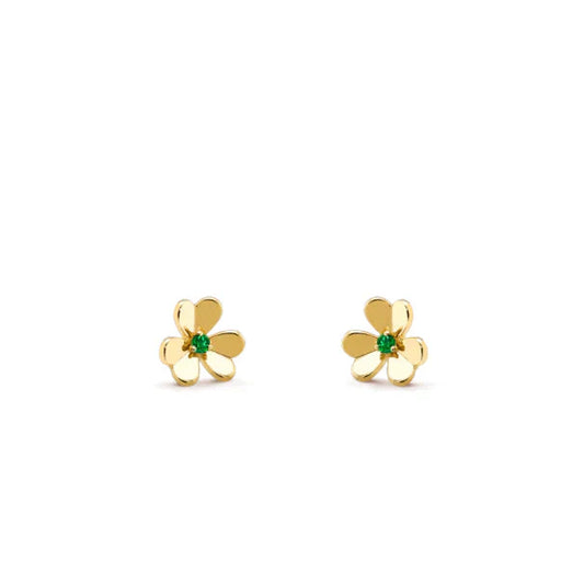 [Angela Jewellery]FRIVOLE  FLOWER MALACHITE EARRINGS
