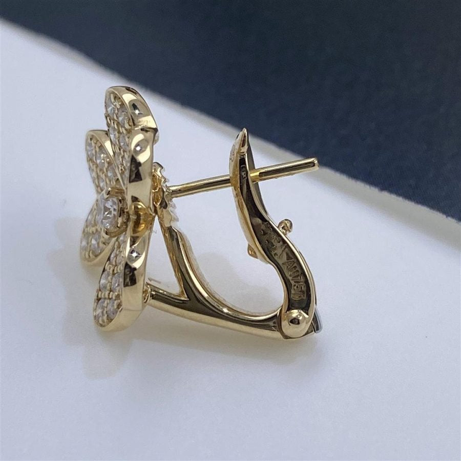 [Angela Jewellery]FRIVOLE GOLD FLOWER DIAMOND EARRINGS