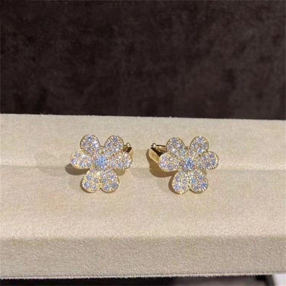 [Angela Jewellery]FRIVOLE GOLD FLOWER DIAMOND EARRINGS