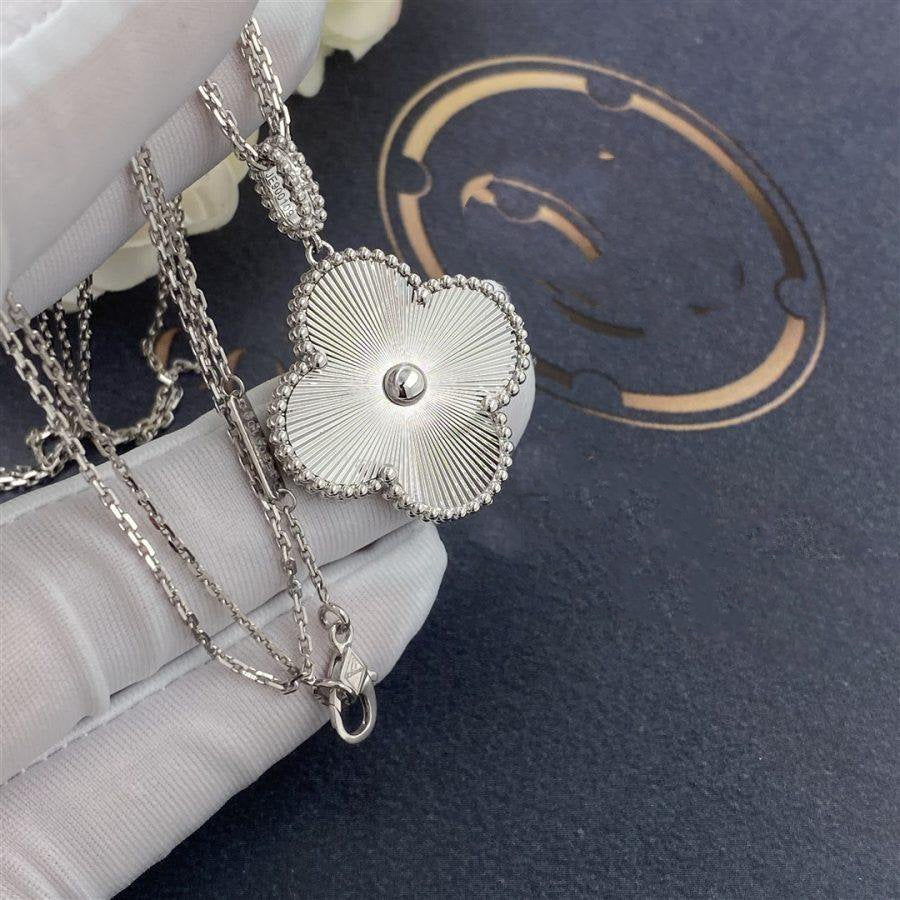 [Angela Jewellery]CLOVER 25MM SILVER BIG CLOVER NECKLACE