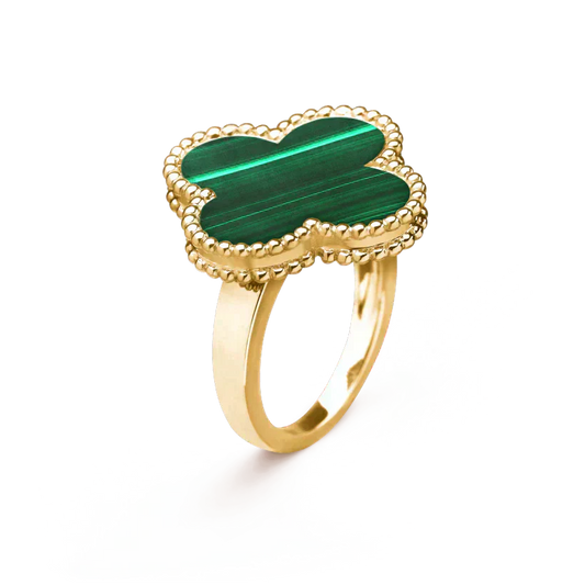 [Angela Jewellery]CLOVER MALACHITE RING
