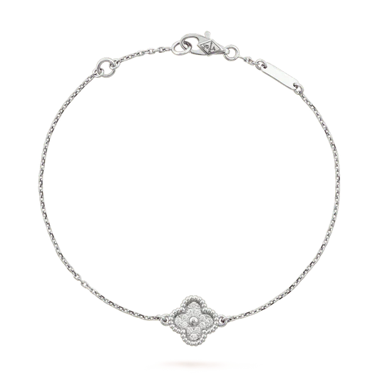 [Angela Jewellery]CLOVER  SINGLE FLOWER BRACELET SILVER