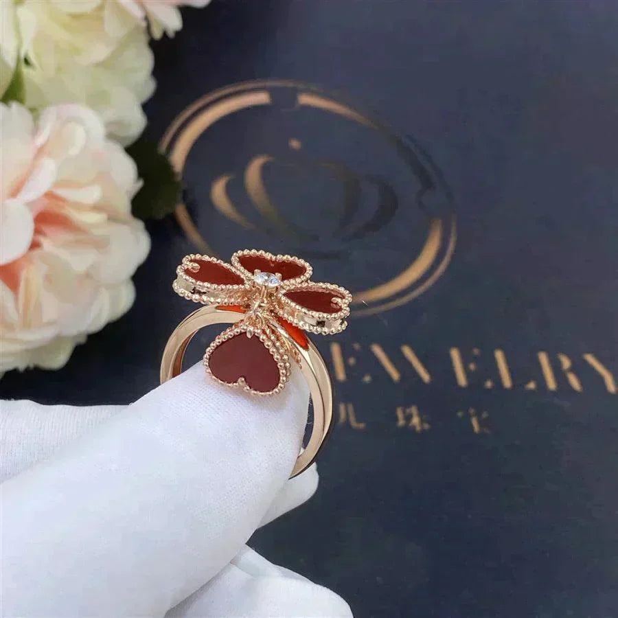 [Angela Jewellery]SWEET CLOVER CARNELIAN RING