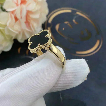 [Angela Jewellery]CLOVER ONYX RING