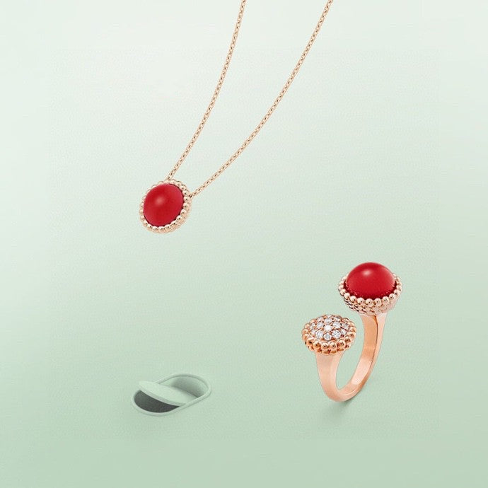 [Angela Jewellery]PERLEE COULEURS DIAMOND ROSE GOLD BETWEEN THE FINGER RING